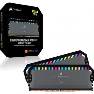 Модуль памяти для компьютера Corsair DDR5 64GB (2x32GB) 6000 MHz Dominator Platinum RGB Фото 4