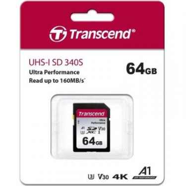 Карта памяти Transcend 64GB SD class 10 UHS-I U3 4K Фото 4