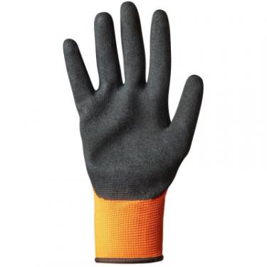 Защитные перчатки Neo Tools нітрилове покриття, поліестер, р.9, помаранчевий Фото 2