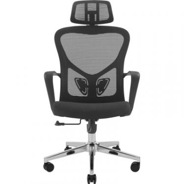 Офисное кресло Richman Солана Хром M-1 (Tilt) Сітка чорна Фото 1