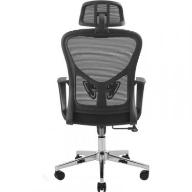 Офисное кресло Richman Солана Хром M-1 (Tilt) Сітка чорна Фото 3