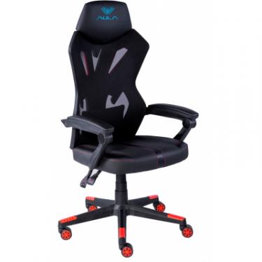 Кресло игровое Aula F010 Gaming Chair Black/Red Фото 1