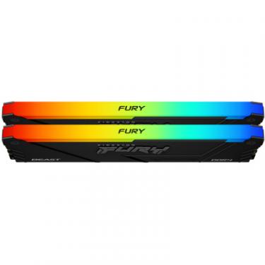 Модуль памяти для компьютера Kingston Fury (ex.HyperX) DDR4 32GB (2x16GB) 3200 MHz FURY Beast RGB Фото 2