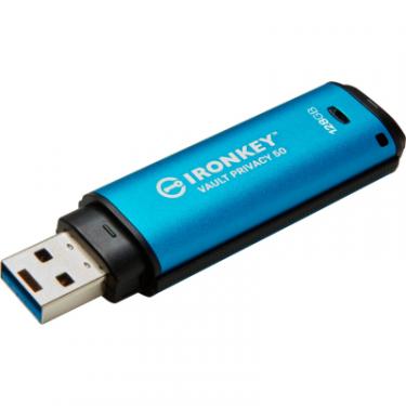 USB флеш накопитель Kingston 128GB IronKey Vault Privacy 50 Blue USB 3.2 Фото