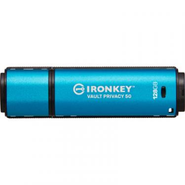 USB флеш накопитель Kingston 128GB IronKey Vault Privacy 50 Blue USB 3.2 Фото 2