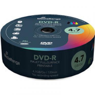 Диск DVD Mediarange DVD-R 4.7GB 120min 16x speed, inkjet fullsurface p Фото 1