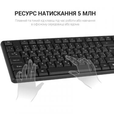 Клавиатура OfficePro SK166 USB Black Фото 5