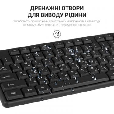 Клавиатура OfficePro SK166 USB Black Фото 8