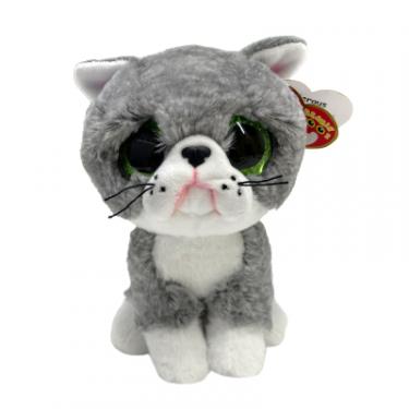 Мягкая игрушка Ty Beanie Boos Cірий котик FERGUS Фото 3