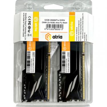 Модуль памяти для компьютера ATRIA DDR4 32GB (2x16GB) 2666 MHz Fly Black Фото 2