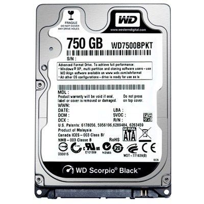 Жесткий диск для ноутбука WD 2.5" 750GB Фото