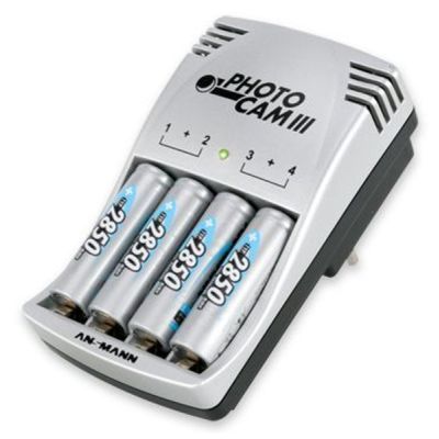 Зарядное устройство для аккумуляторов Ansmann PhotoCam III + 4*AA 2850mAh Фото