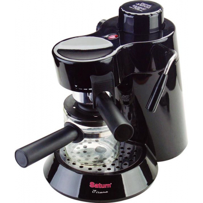 Рожковая кофеварка эспрессо Saturn ST-CM7086 Black Фото