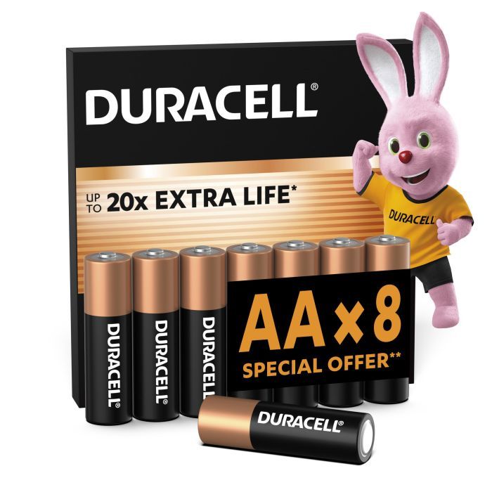Батарейка Duracell AA лужні 8 шт. в упаковці Фото