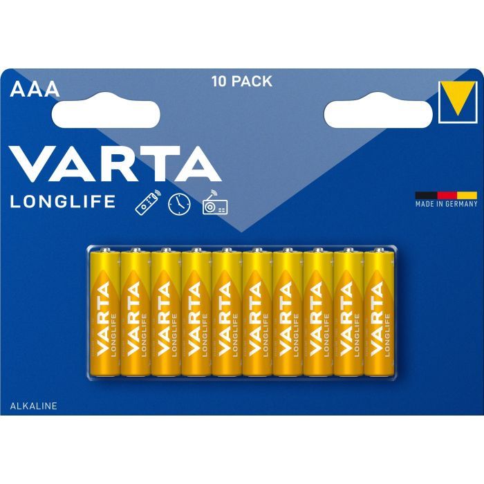 Батарейка Varta AAA Longlife щелочная * 10 Фото