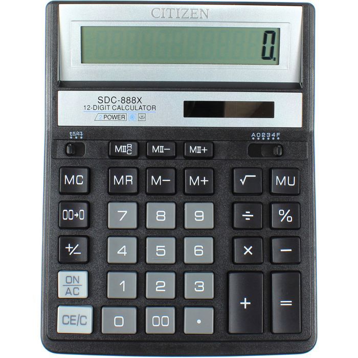 Калькулятор Citizen SDC-888XBK Фото