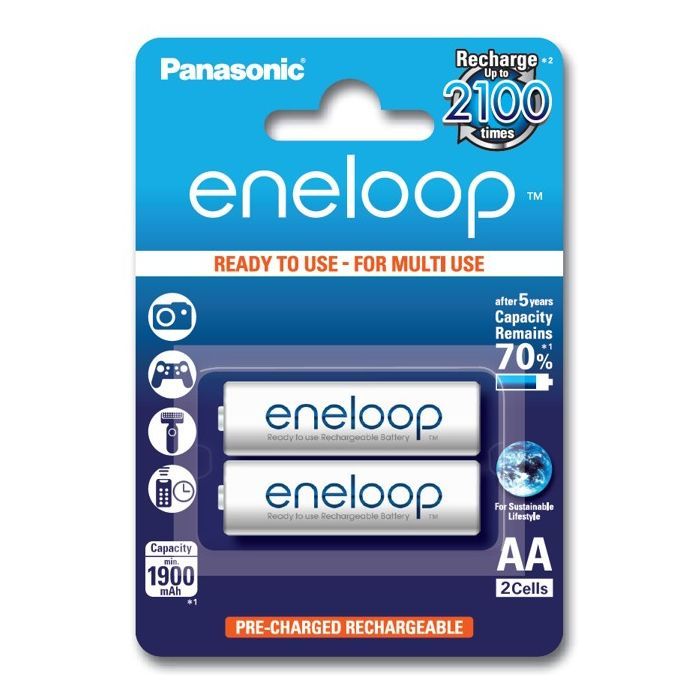 Аккумулятор Panasonic Eneloop AA 1900mAh NI-MH * 2 Фото