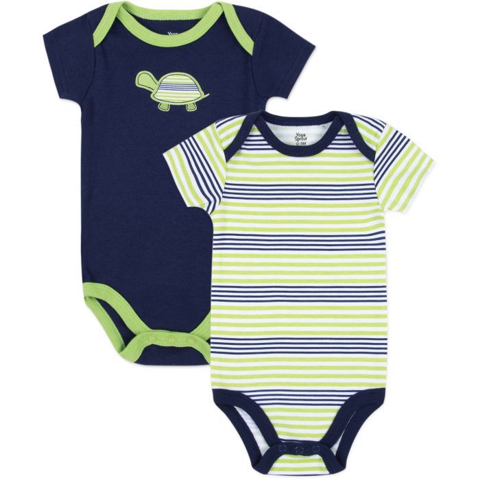 Боди детское Luvable Friends 2 шт с черепашкой, для мальчиков Фото
