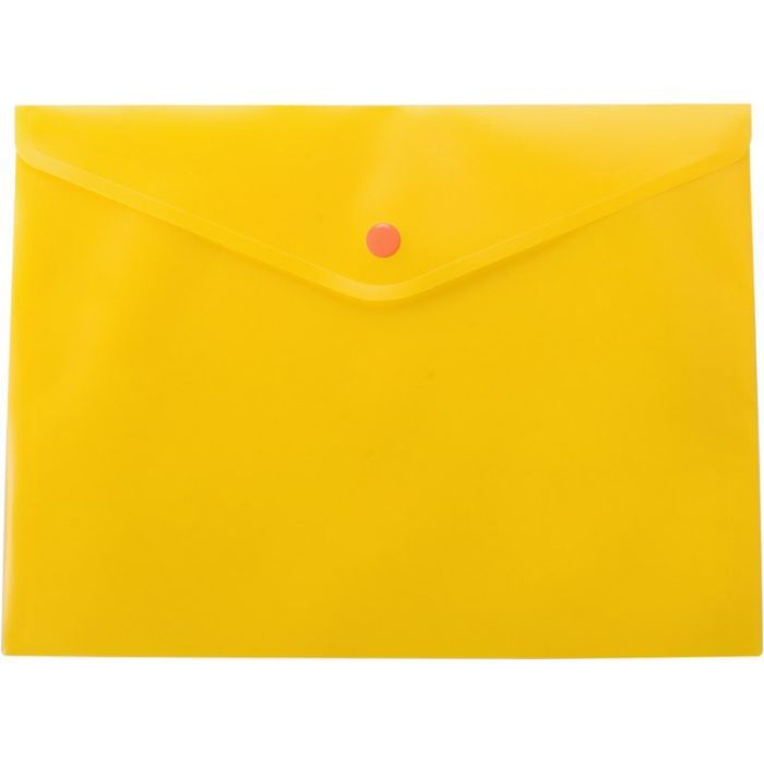 Папка - конверт Buromax А4, with a button, yellow Фото