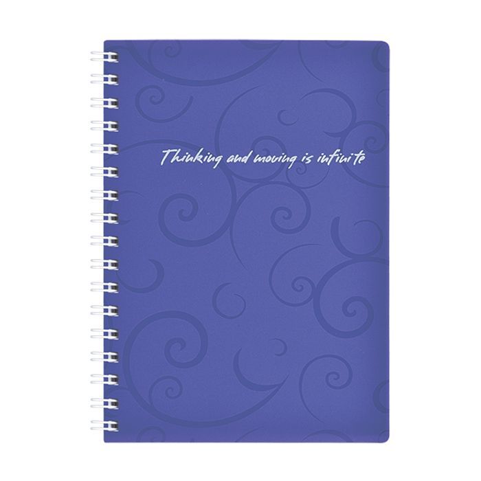 Блокнот Buromax spiral side, А6, 80sheets, Barocco, square, violet Фото