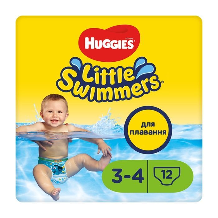 Подгузники Huggies Little Swimmer 3-4 (7-15 кг) 12 шт Фото
