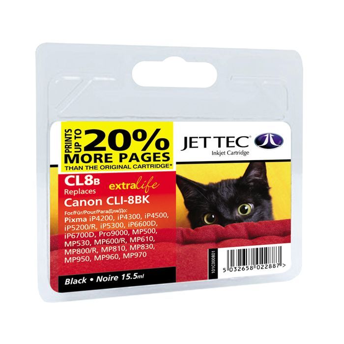 Картридж Jet Tec для Canon CLI-8B Black Фото