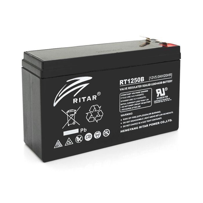 Батарея к ИБП Ritar AGM RT1250B, 12V-5Ah Фото