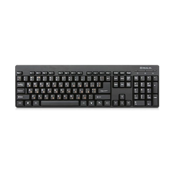 Клавиатура REAL-EL 502 Standard USB Black Фото