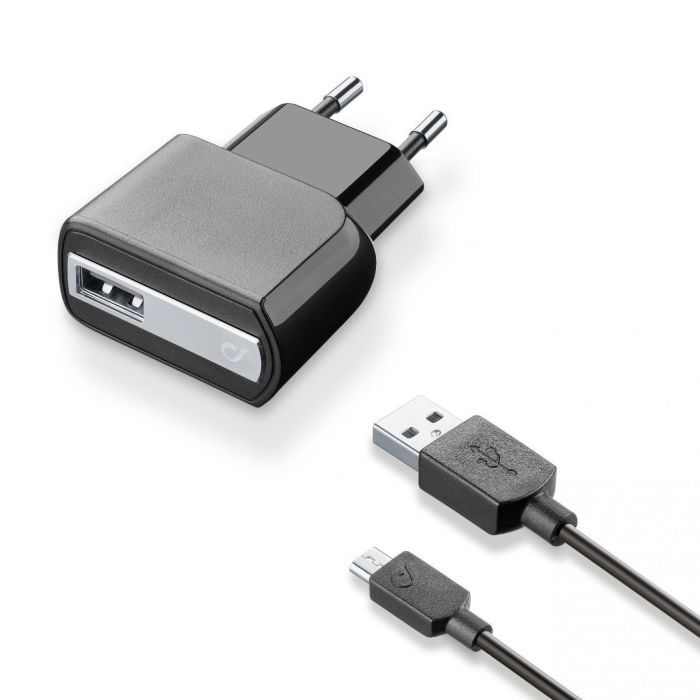 Зарядное устройство Cellularline 1*USB 1A + cable 1m MicroUSB Фото