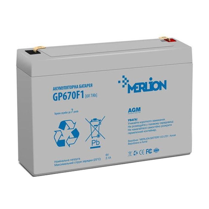 Батарея к ИБП Merlion 6V-7Ah Фото