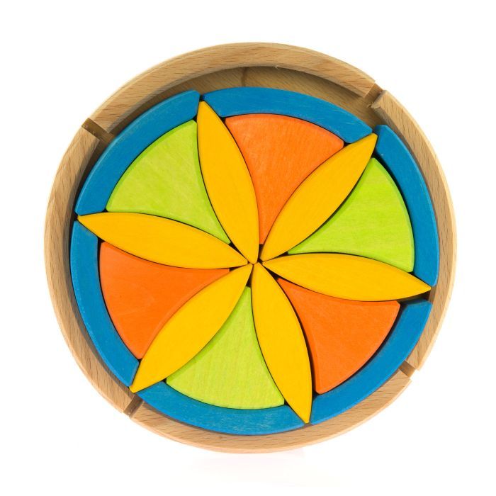 Конструктор Nic деревянный Цветок Фото