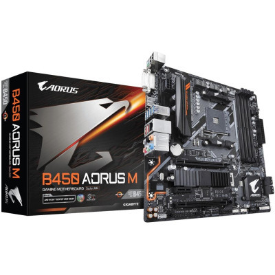 Материнская плата GIGABYTE B450 AORUS M Фото