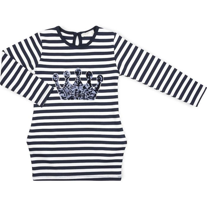 Платье детское Breeze в полоску с короной Фото