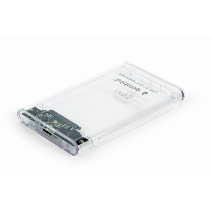 Карман внешний Gembird 2.5", USB 3.0, прозрачный Фото