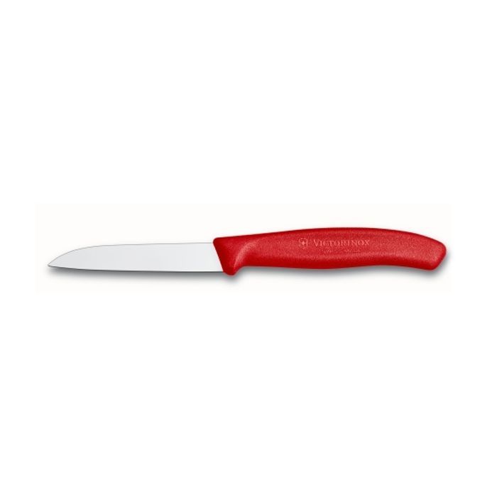 Кухонный нож Victorinox SwissClassic для чистки 8см, красный Фото