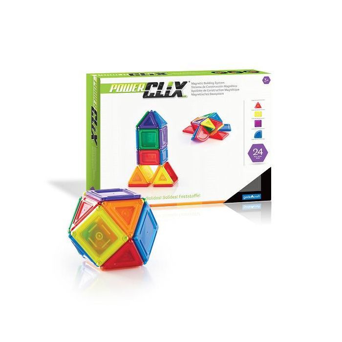 Конструктор Guidecraft PowerClix Solids 24 детали Фото