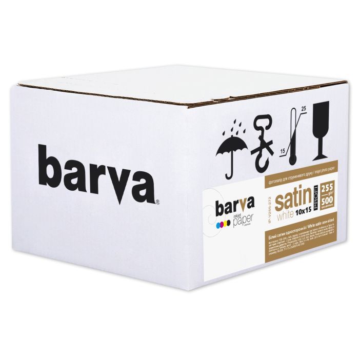 Фотобумага Barva 10x15, 255g/m2, PROFI, White satin, 500c Фото