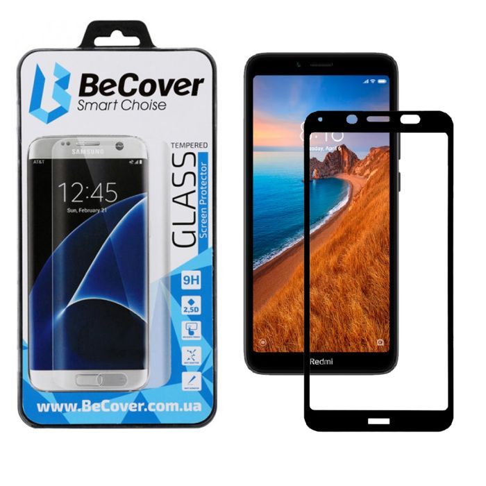 Стекло защитное BeCover для Xiaomi Redmi 7A Black Фото