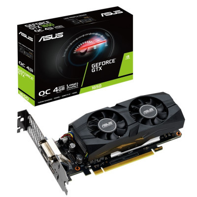 Видеокарта ASUS GeForce GTX1650 4096Mb OC LP BRK Фото