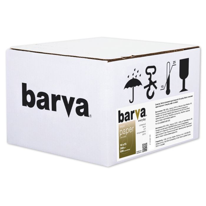 Фотобумага Barva 10x15, 260g/m2, Everyday, Satin, 500с Фото