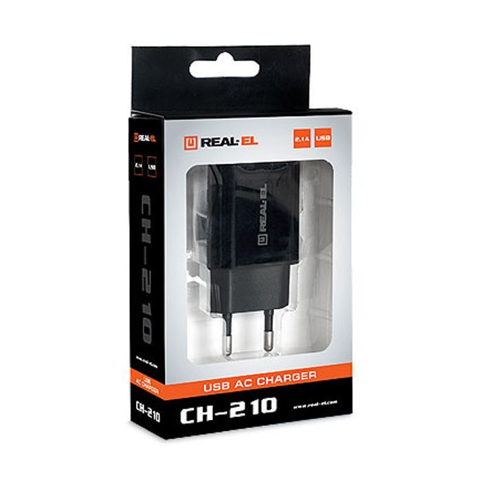Зарядное устройство REAL-EL CH-210 black Фото 6