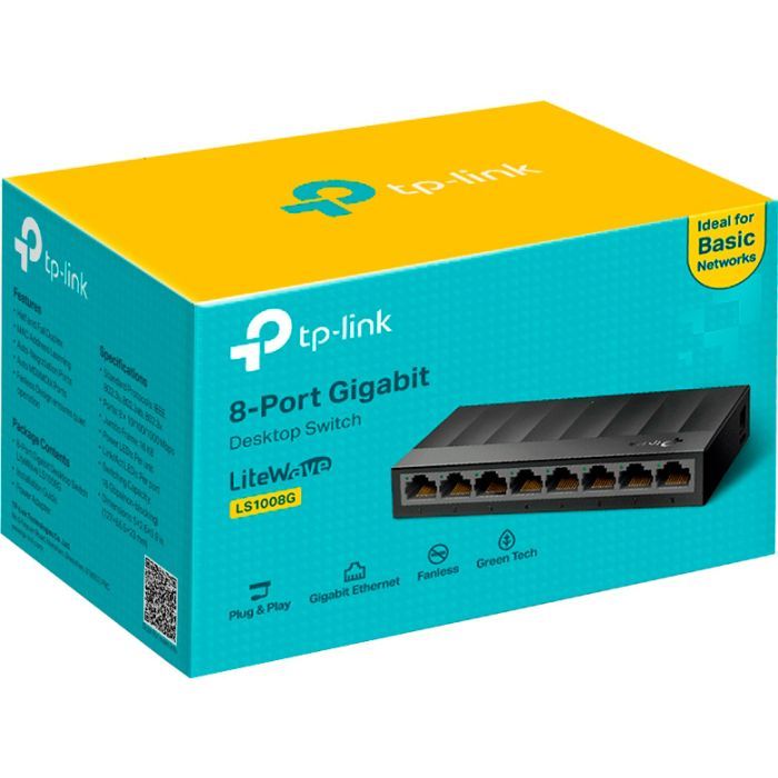 Коммутатор сетевой TP-Link LS1008G Фото 2