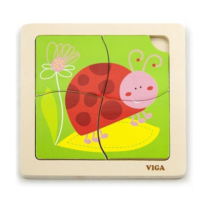 Пазл Viga Toys Божья коровка Фото