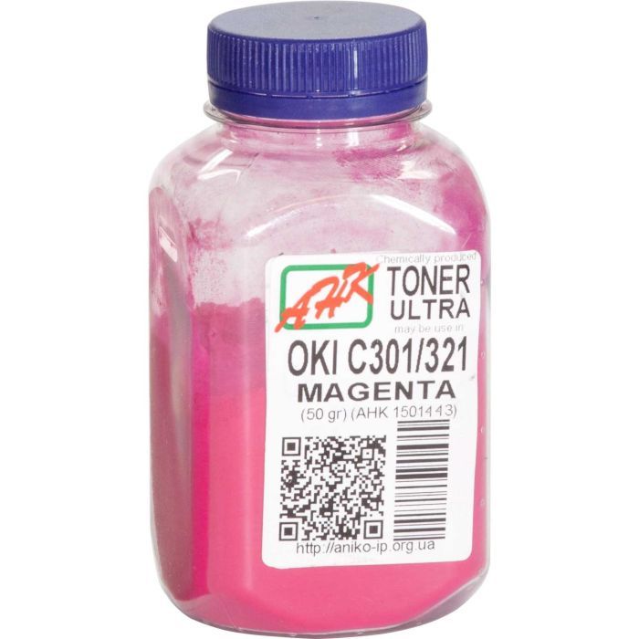 Тонер AHK OKI C301/321, 50г Magenta Фото