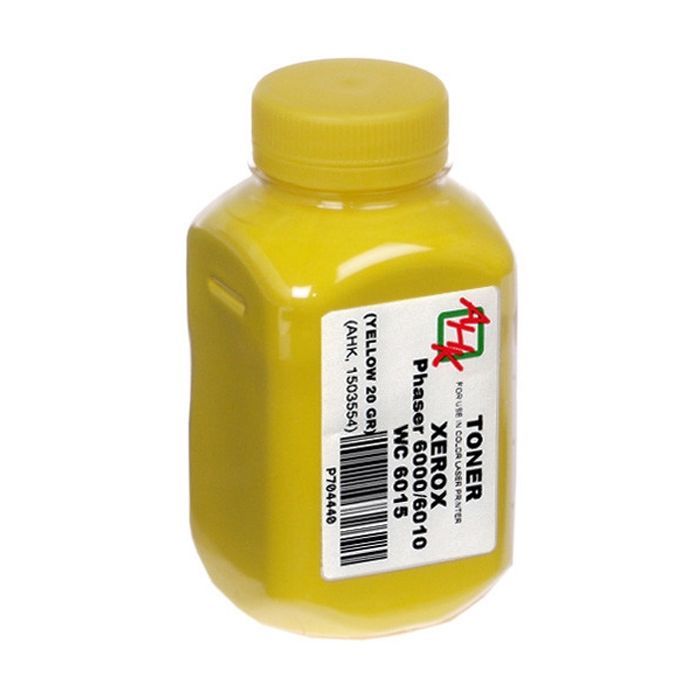 Тонер AHK Xerox Ph6000/6010/WC6015, 20г Yellow Фото