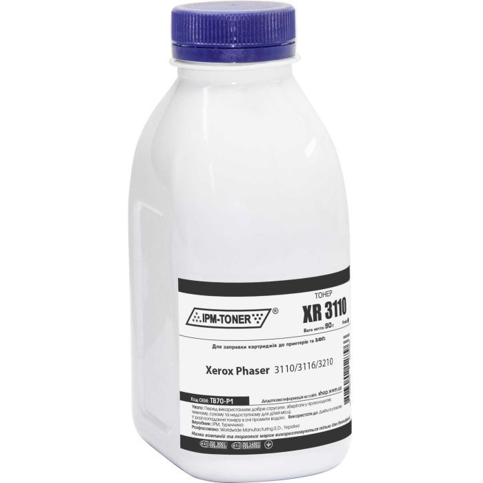 Тонер IPM Xerox Ph3110/3116/3210, 90г Black Фото