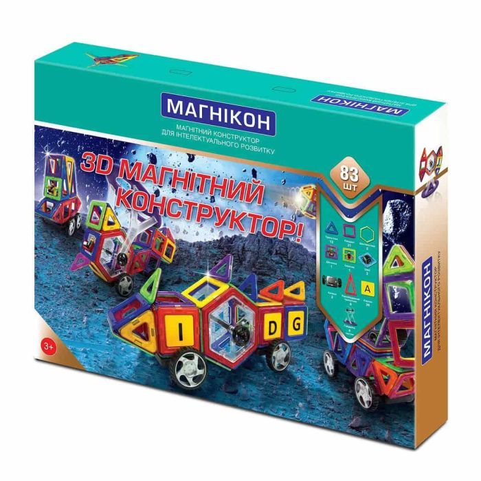 Конструктор Магнікон 83 детали Фото