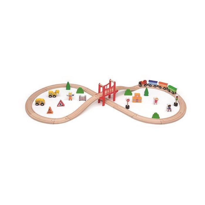 Железная дорога Viga Toys 39 деталей Фото