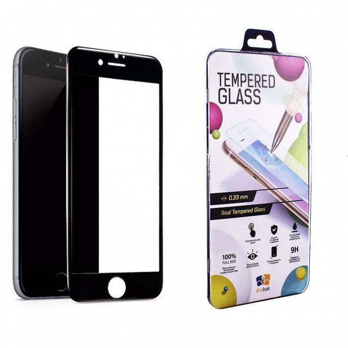 Стекло защитное Drobak Apple iPhone 7 (Black) Фото
