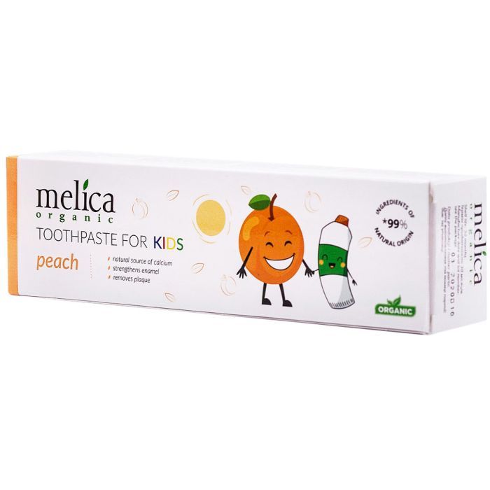 Детская зубная паста Melica Organic Персик 100 мл Фото